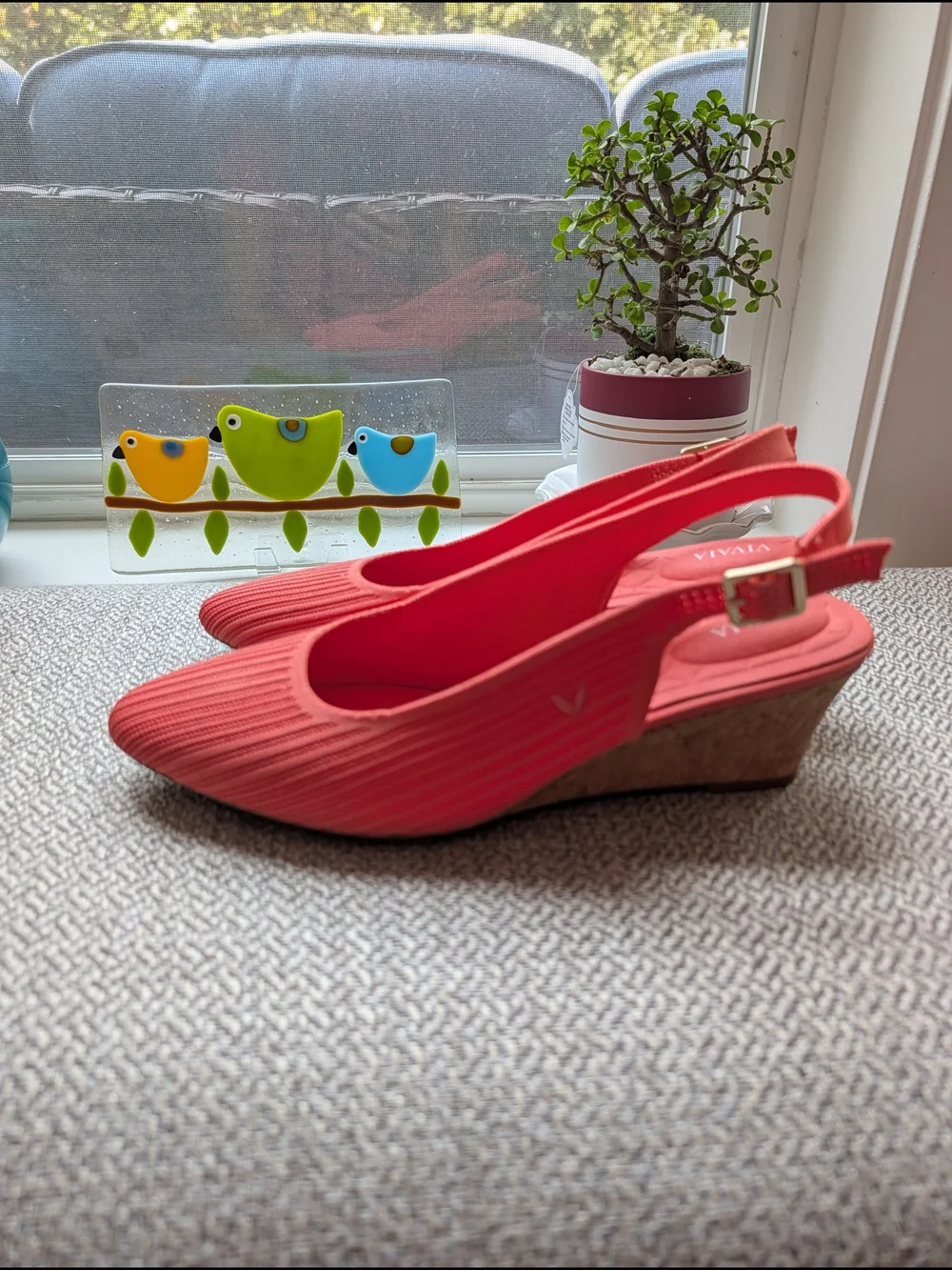 Vivaia Almond-Toe Slingback Wedge Sandals (Tamia Slingback Wedge Pro)